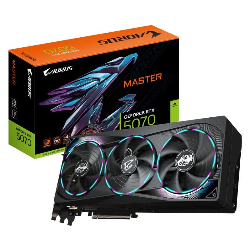 GIGABYTE AORUS GeForce RTX 5070 MASTER 12G Carte Graphique | JDB-Info