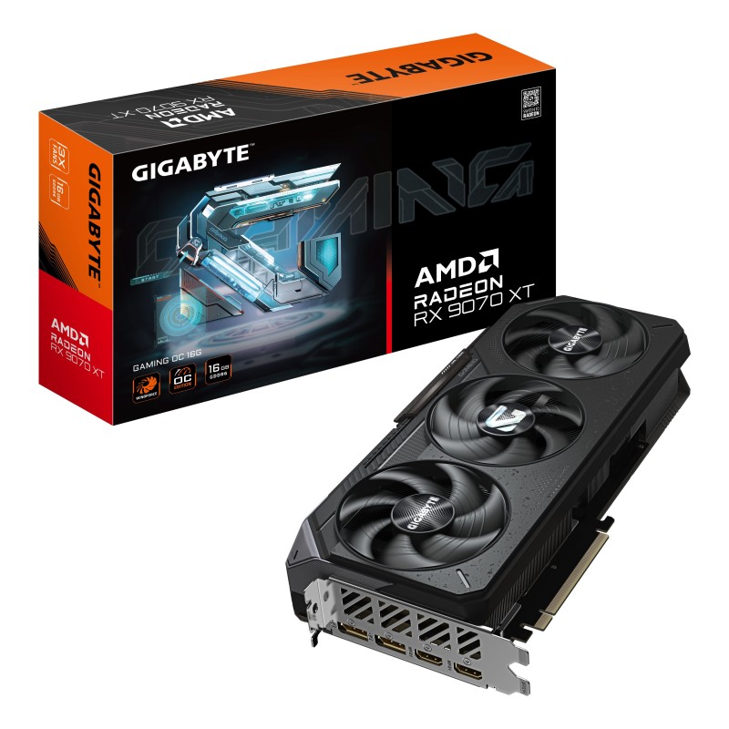 GIGABYTE Radeon RX 9070 XT GAMING OC 16G Carte Graphique | JDB-Info