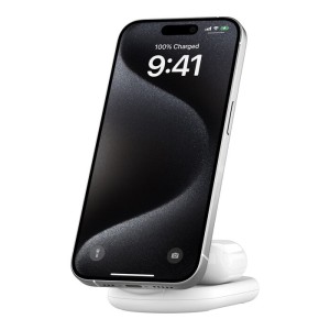 BELKIN BOOSTCHARGE Qi2 15w Magnetic 2in1 Stand White