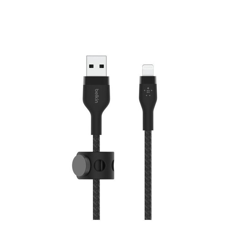 BELKIN Câble USB-A vers Lightning Silicon Tréssé 1m Noir