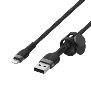 BELKIN Câble USB-A vers Lightning Silicon Tréssé 1m Noir