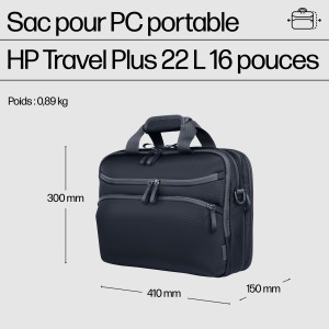 HP Sacoche pour PC portable Travel Plus 22L 16 pouces | JDB-Info
