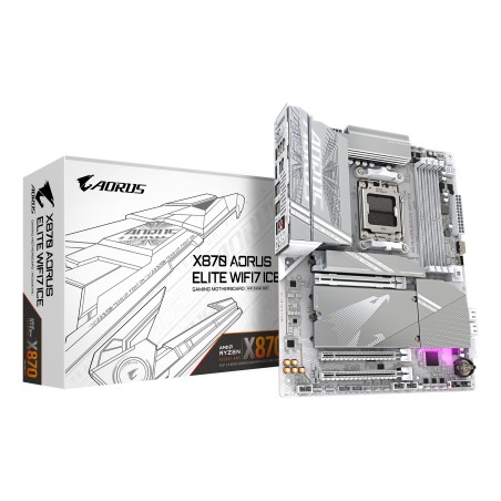 GIGABYTE X870 AORUS ELITE WIFI7 ICE AMD X870 Emplacement AM | JDB-Info