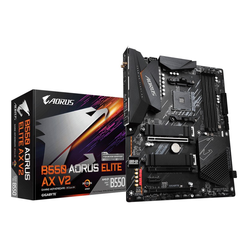 GIGABYTE B550 AORUS ELITE AX V2 carte mère AMD B550 Emplace | JDB-Info