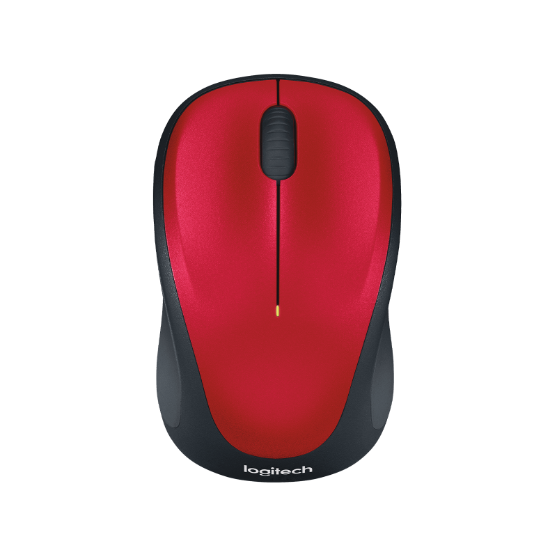 LOGITECH M235 Mouse optical wireless 2.4 GHz USB wireless receiver red