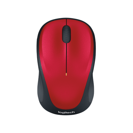 LOGITECH M235 Mouse optical wireless 2.4 GHz USB wireless receiver red