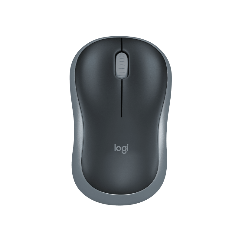 LOGITECH M185 Mouse optical wireless 2.4 GHz USB wireless receiver grey