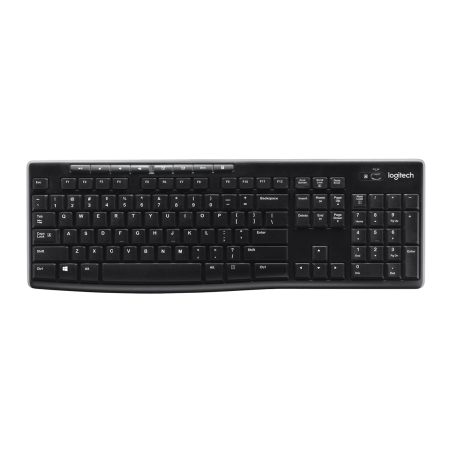 LOGITECH K270 Cordless Keyboard USB-unifying-nano-receiver Black (DE)