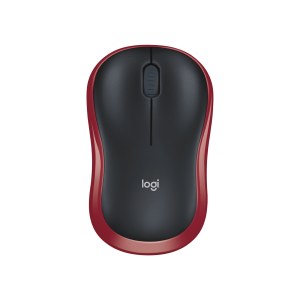 LOGITECH M185 Mouse optical wireless 2.4 GHz USB wireless receiver red
