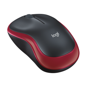 LOGITECH M185 Mouse optical wireless 2.4 GHz USB wireless receiver red
