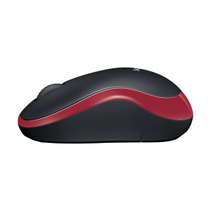 LOGITECH M185 Mouse optical wireless 2.4 GHz USB wireless receiver red