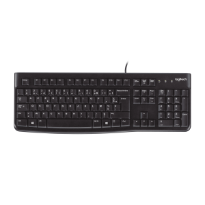 LOGITECH K120 Corded Keyboard black USB (FRA)