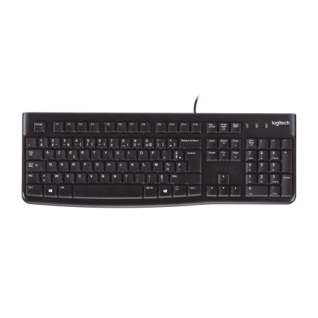 LOGITECH K120 Corded Keyboard black USB (FRA)