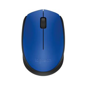 LOGITECH M171 Mouse right and left-handed wireless 2.4 GHz USB wireless receiver black blue