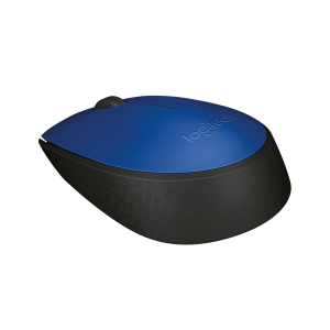 LOGITECH M171 Mouse right and left-handed wireless 2.4 GHz USB wireless receiver black blue