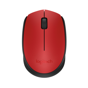 LOGITECH M171 Mouse wireless 2.4 GHz USB wireless receiver black red