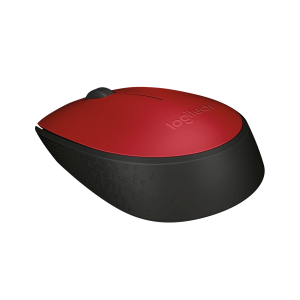 LOGITECH M171 Mouse wireless 2.4 GHz USB wireless receiver black red