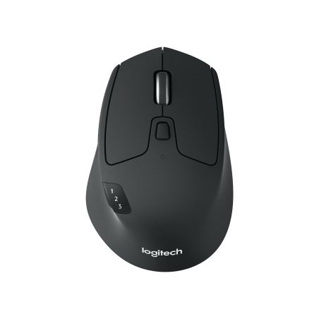 LOGITECH M720 Triathlon Mouse right-handed optical 7 buttons wireless Bluetooth 2.4 GHz USB wireless receiver