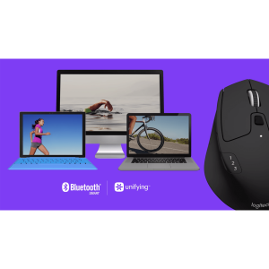 LOGITECH M720 Triathlon Mouse right-handed optical 7 buttons wireless Bluetooth 2.4 GHz USB wireless receiver