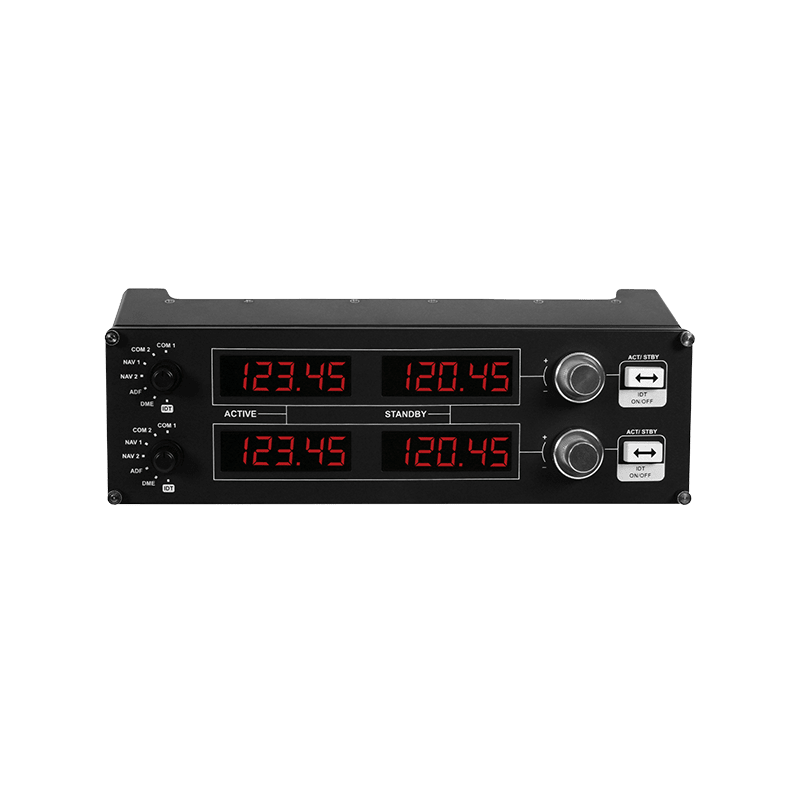 LOGITECH Flight Radio Panel Flight simulator instrument panel wired for PC