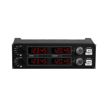 LOGITECH Flight Radio Panel Flight simulator instrument panel wired for PC