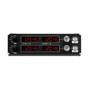 LOGITECH Flight Radio Panel Flight simulator instrument panel wired for PC