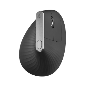 LOGITECH MX Vertical Vertical mouse ergonomic optical 6 buttons wireless wired Bluetooth 2.4 GHz USB wireless receiver graphite
