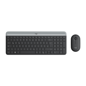 LOGITECH Slim Wireless Keyboard and Mouse Combo MK470 - GRAPHITE - DEU - CENTRAL