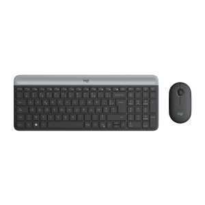 LOGITECH Slim Wireless Keyboard and Mouse Combo MK470 - GRAPHITE - FRA - CENTRAL