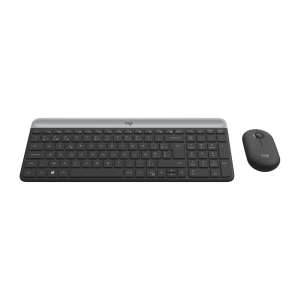 LOGITECH Slim Wireless Keyboard and Mouse Combo MK470 - GRAPHITE - NLB - CENTRAL