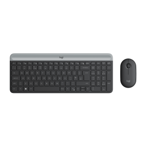 LOGITECH Slim Wireless Keyboard and Mouse Combo MK470 - GRAPHITE - UK - INTNL