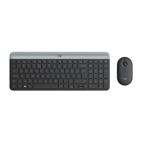 LOGITECH Slim Wireless Keyboard and Mouse Combo MK470 - GRAPHITE - US INTNL - INTNL