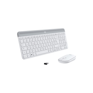 LOGITECH Slim Wireless Keyboard and Mouse Combo MK470 OFFWHITE (FR)