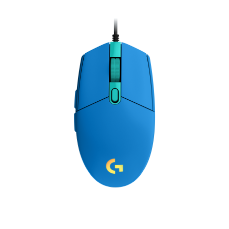 LOGITECH Gaming Mouse G203 LIGHTSYNC Mouse optical 6 buttons wired USB blue