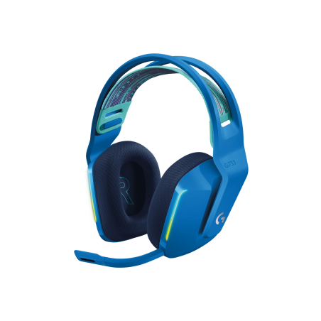LOGITECH G G733 LIGHTSPEED Wireless RGB Gaming Headset Headset full size 2.4 GHz wireless blue