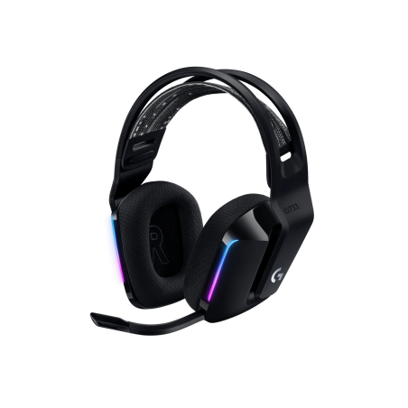 LOGITECH G G733 LIGHTSPEED Wireless RGB Gaming Headset Headset full size 2.4 GHz wireless black