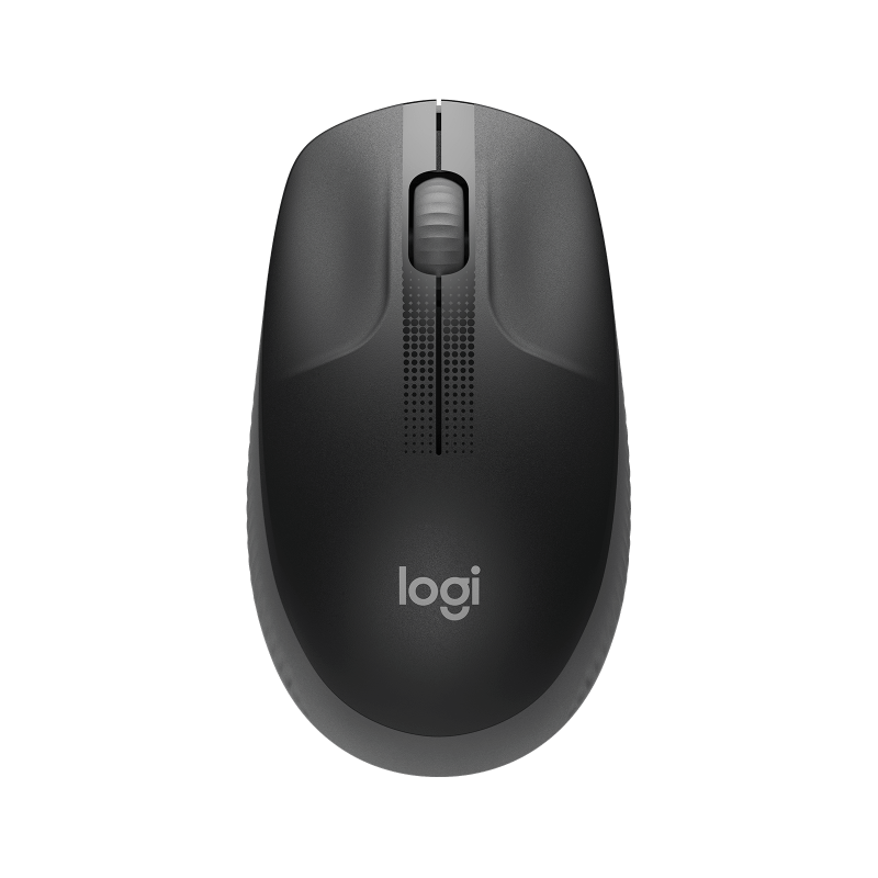 LOGITECH M190 Mouse optical 3 buttons wireless USB wireless receiver charcoal