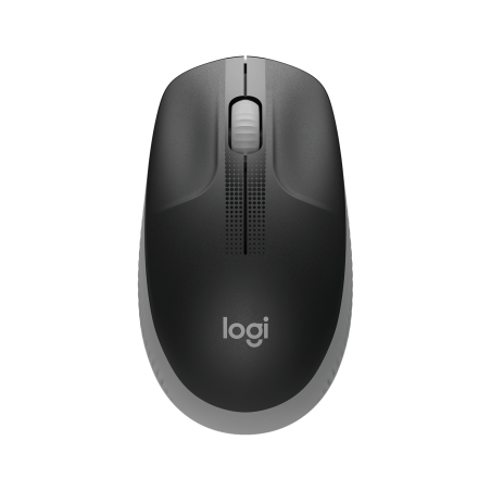 LOGITECH M190 Mouse optical 3 buttons wireless USB wireless receiver mid grey
