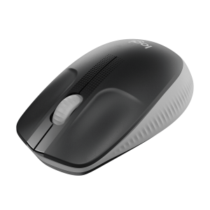 LOGITECH M190 Mouse optical 3 buttons wireless USB wireless receiver mid grey
