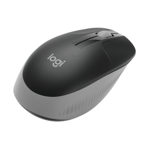LOGITECH M190 Mouse optical 3 buttons wireless USB wireless receiver mid grey