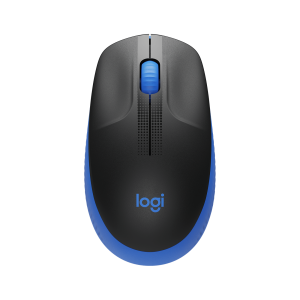 LOGITECH M190 Mouse optical 3 buttons wireless USB wireless receiver blue