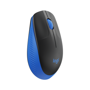 LOGITECH M190 Mouse optical 3 buttons wireless USB wireless receiver blue
