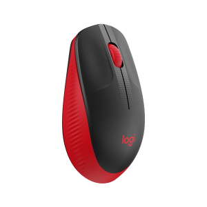 LOGITECH M190 Mouse optical 3 buttons wireless USB wireless receiver red