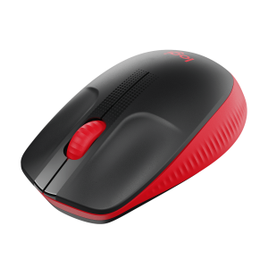 LOGITECH M190 Mouse optical 3 buttons wireless USB wireless receiver red