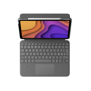 LOGITECH Folio Touch Keyboard and folio case with trackpad backlit Apple Smart connector QWERTY Nordic oxford grey (PAN)