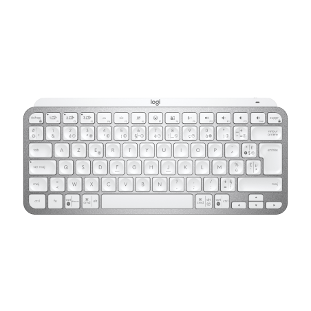 LOGITECH MX Keys Mini Minimalist Wireless Illuminated Keyboard - PALE GREY - CENTRAL (FR)