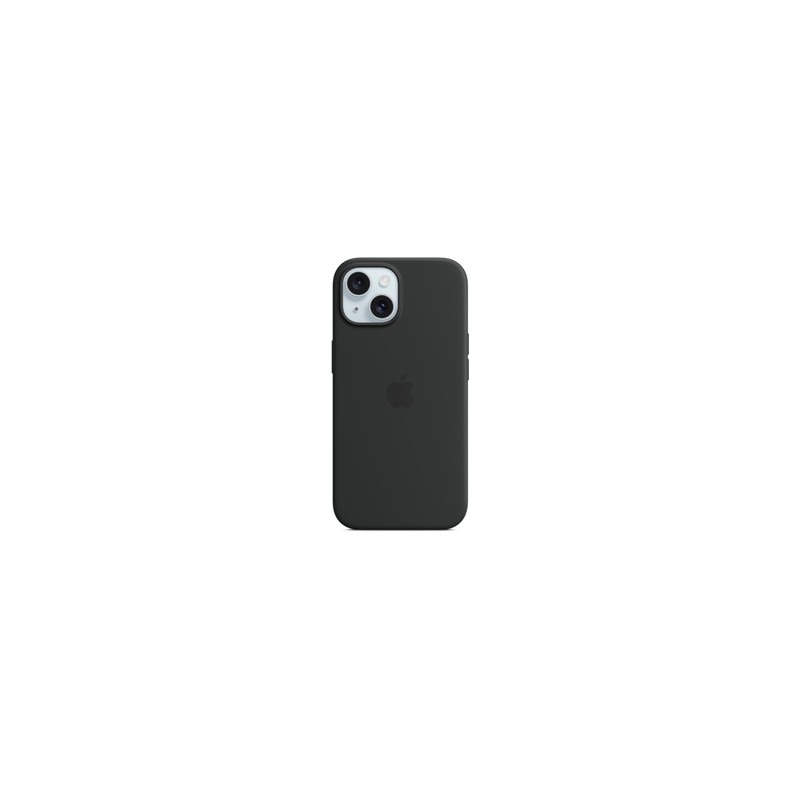 APPLE iPhone 15 Silicone Case with MagSafe - Black