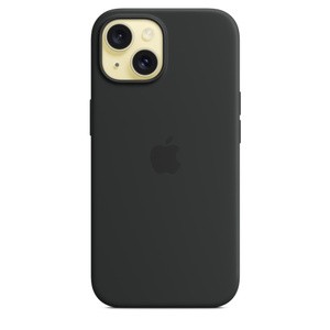 APPLE iPhone 15 Silicone Case with MagSafe - Black