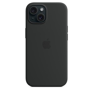 APPLE iPhone 15 Silicone Case with MagSafe - Black