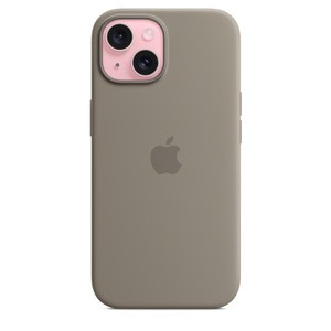 APPLE iPhone 15 Silicone Case with MagSafe - Clay